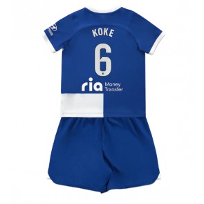 Atletico Madrid Koke #6 Replica Away Stadium Kit for Kids 2023-24 Short Sleeve (+ pants)